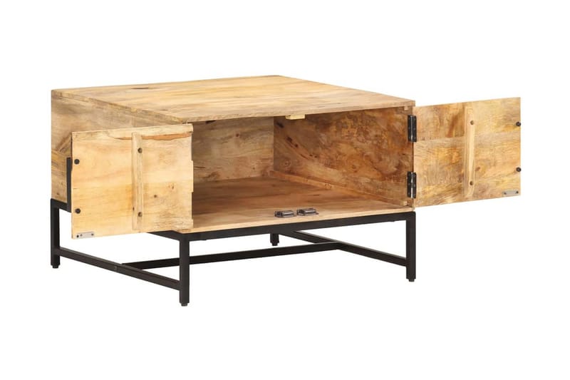 Sofabord 67x67x45 cm massivt mangotræ - Brun - Møbler - Borde - Sofabord