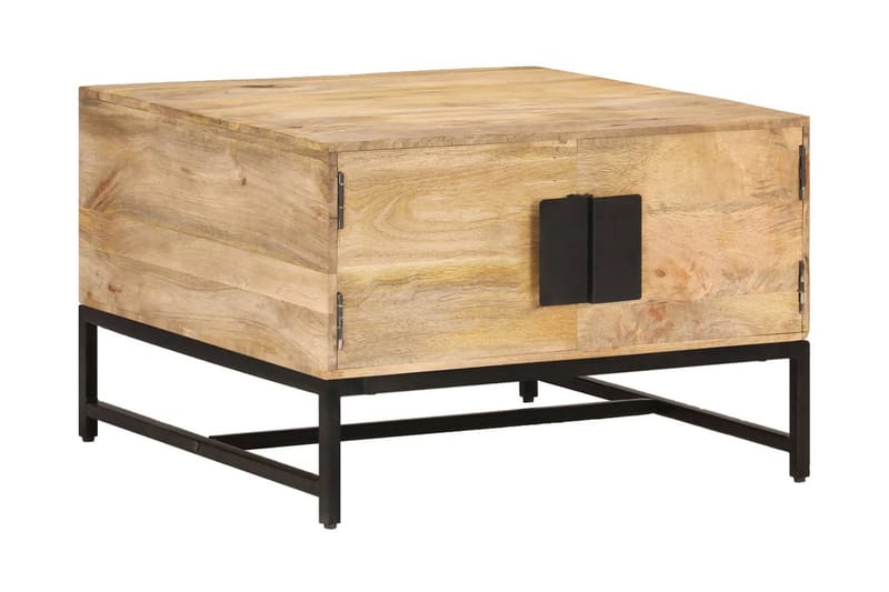 Sofabord 67x67x45 cm massivt mangotræ - Brun - Møbler - Borde - Sofabord