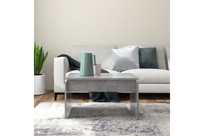sofabord 68x50x38 cm spånplade betongrå - Grå - Møbler - Borde - Sofabord