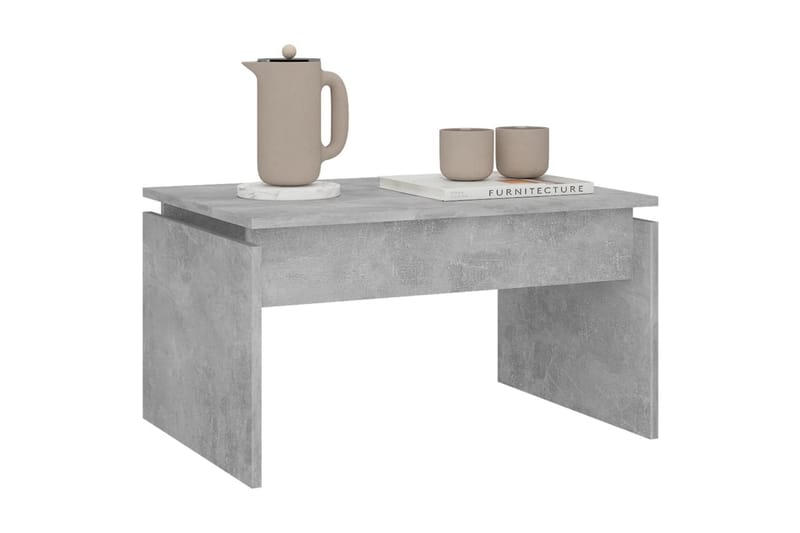 sofabord 68x50x38 cm spånplade betongrå - Grå - Møbler - Borde - Sofabord