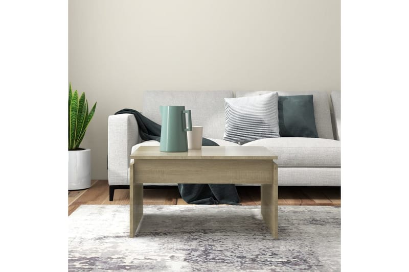 sofabord 68x50x38 cm spånplade sonoma-eg - Brun - Møbler - Borde - Sofabord