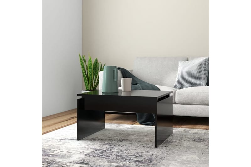 sofabord 68x50x38 cm spånplade sort - Sort - Møbler - Borde - Sofabord