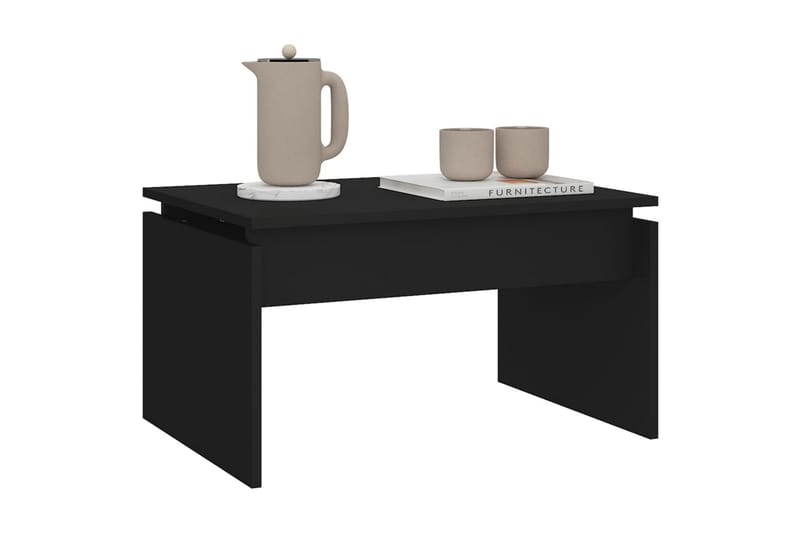 sofabord 68x50x38 cm spånplade sort - Sort - Møbler - Borde - Sofabord
