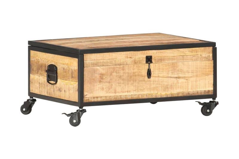 Sofabord 70x50x33 cm Massivt Mangotræ - Brun - Møbler - Borde - Sofabord