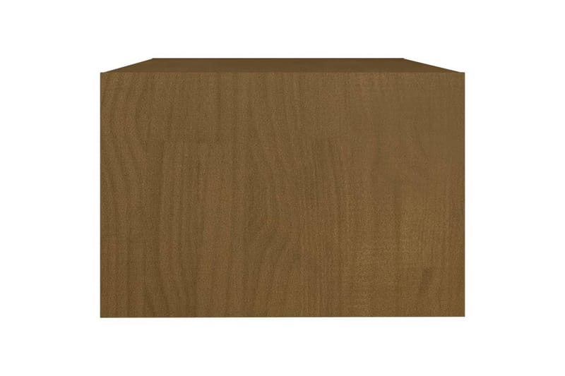 sofabord 75x50x33,5 cm massivt fyrretræ gyldenbrun - Brun - Møbler - Borde - Sofabord