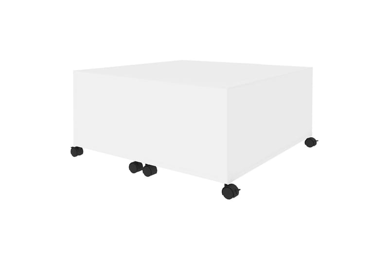 sofabord 75x75x38 cm spånplade hvid - Hvid - Møbler - Borde - Sofabord
