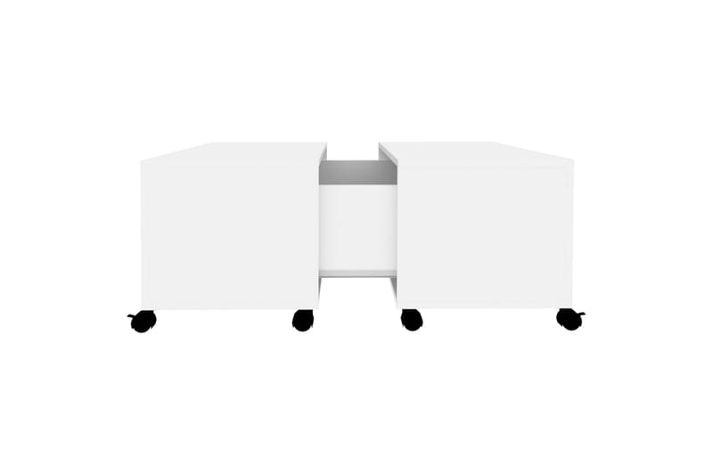 sofabord 75x75x38 cm spånplade hvid - Hvid - Møbler - Borde - Sofabord