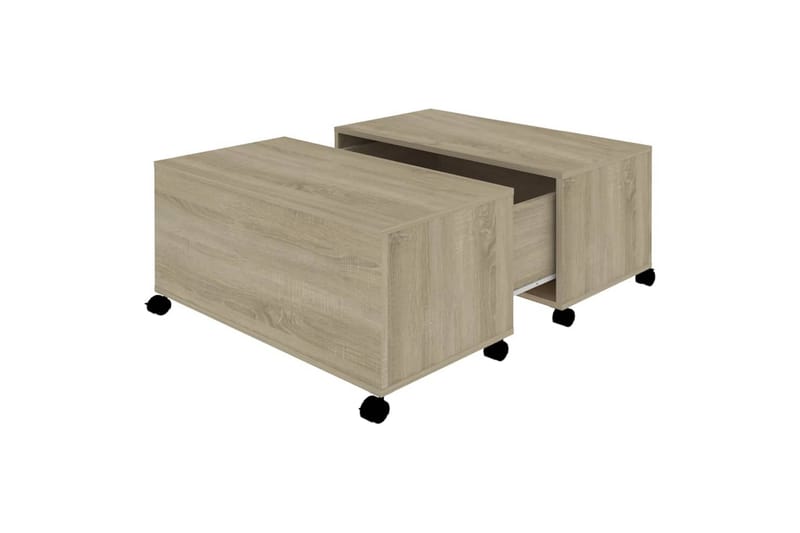 sofabord 75x75x38 cm spånplade sonoma-eg - Brun - Møbler - Borde - Sofabord