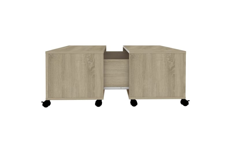 sofabord 75x75x38 cm spånplade sonoma-eg - Brun - Møbler - Borde - Sofabord