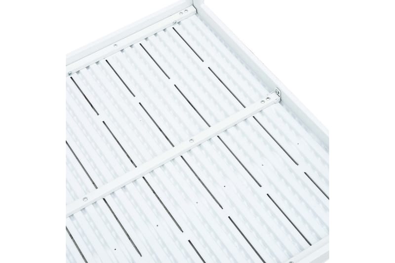 Sofabord 78 X 78 X 74 Cm Hdpe Trælook Hvid - Hvid - Møbler - Borde - Sofabord