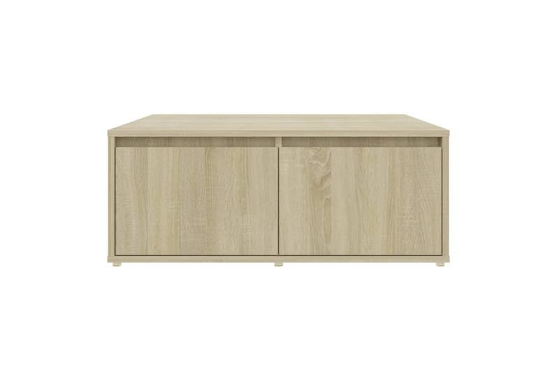 sofabord 80x80x31 cm spånplade sonoma-eg - Brun - Sofabord