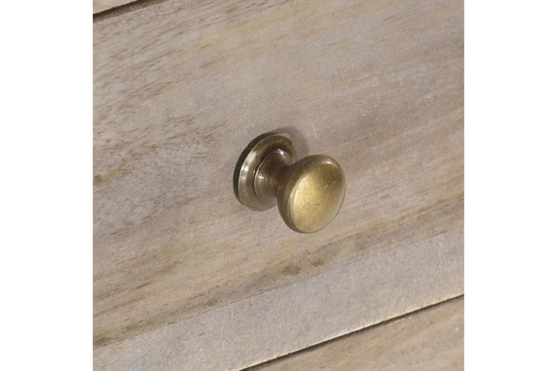 Sofabord 82x52x47 cm Massivt Mangotræ - Grå - Møbler - Borde - Sofabord