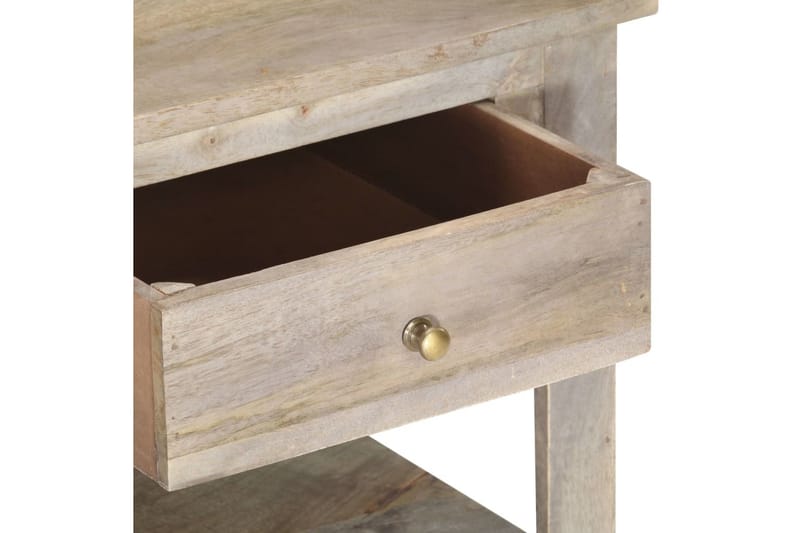 Sofabord 82x52x47 cm Massivt Mangotræ - Grå - Møbler - Borde - Sofabord