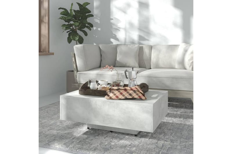 sofabord 85x55x31 cm spånplade betongrå - Grå - Møbler - Borde - Sofabord