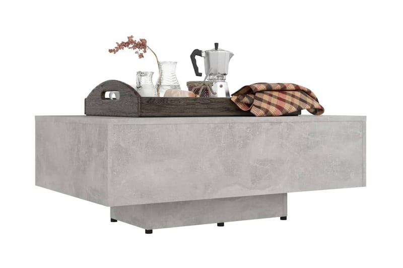 sofabord 85x55x31 cm spånplade betongrå - Grå - Møbler - Borde - Sofabord