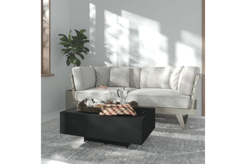 sofabord 85x55x31 cm spånplade sort - Sort - Sofabord