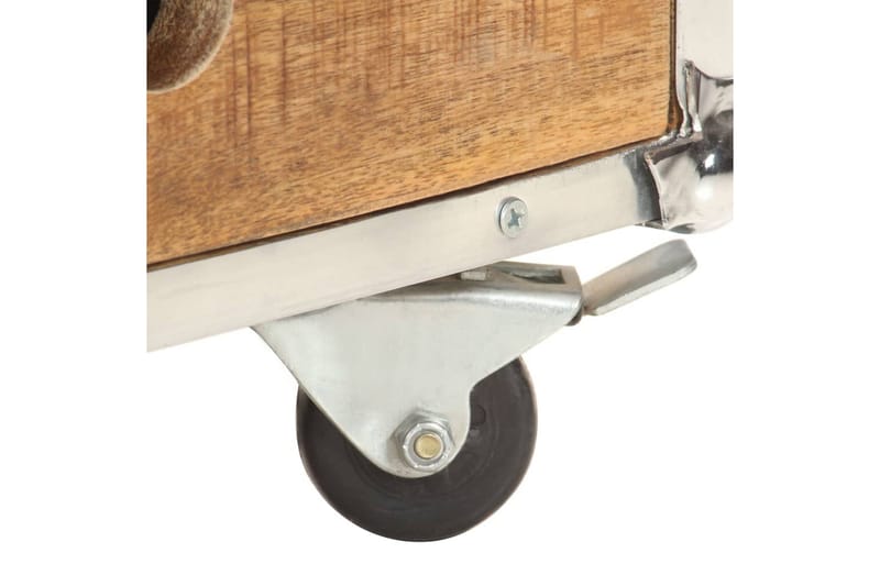 Sofabord 89x59x33 cm massivt ru mangotræ - Brun - Møbler - Borde - Sofabord