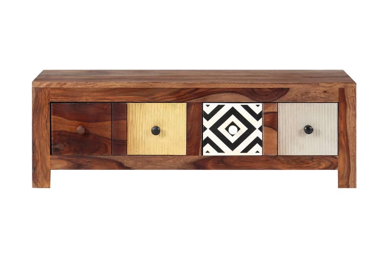Sofabord 90 X 50 X 30 Cm Massivt Sheeshamtræ - Brun - Møbler - Borde - Sofabord