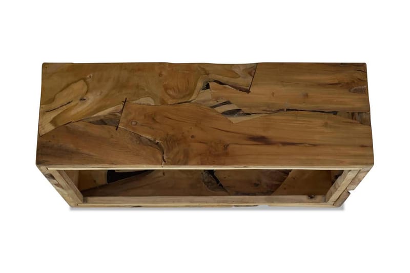 Sofabord 90 X 50 X 35 Cm Ægte Teaktræ Brun - Brun - Møbler - Borde - Sofabord