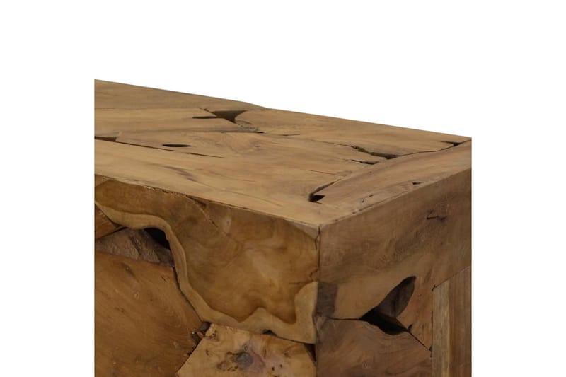 Sofabord 90 X 50 X 35 Cm Ægte Teaktræ Brun - Brun - Møbler - Borde - Sofabord