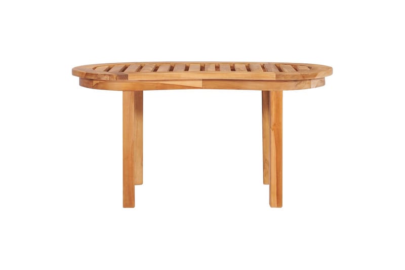 sofabord 90 x 50 x 45 cm massivt teaktræ - Brun - Møbler - Borde - Sofabord