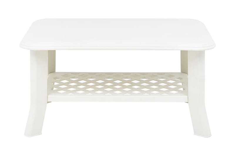 sofabord 90 x 60 x 46 cm plastik hvid - Hvid - Møbler - Borde - Sofabord