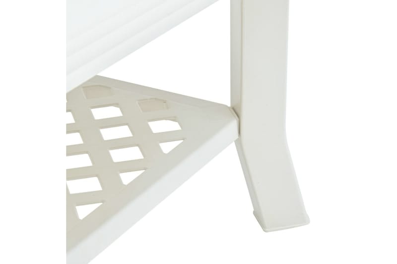 sofabord 90 x 60 x 46 cm plastik hvid - Hvid - Sofabord