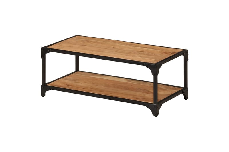 sofabord 90x45x35 cm massivt akacietræ - Brun - Møbler - Borde - Sofabord