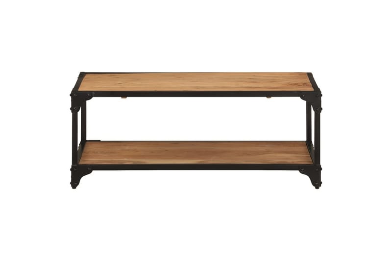 sofabord 90x45x35 cm massivt akacietræ - Brun - Møbler - Borde - Sofabord