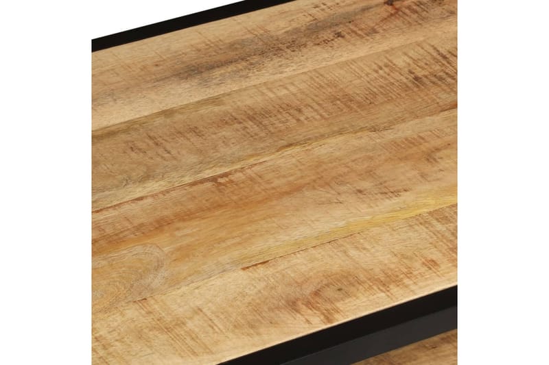 sofabord 90x45x35 cm massivt ru mangotræ - Brun - Møbler - Borde - Sofabord