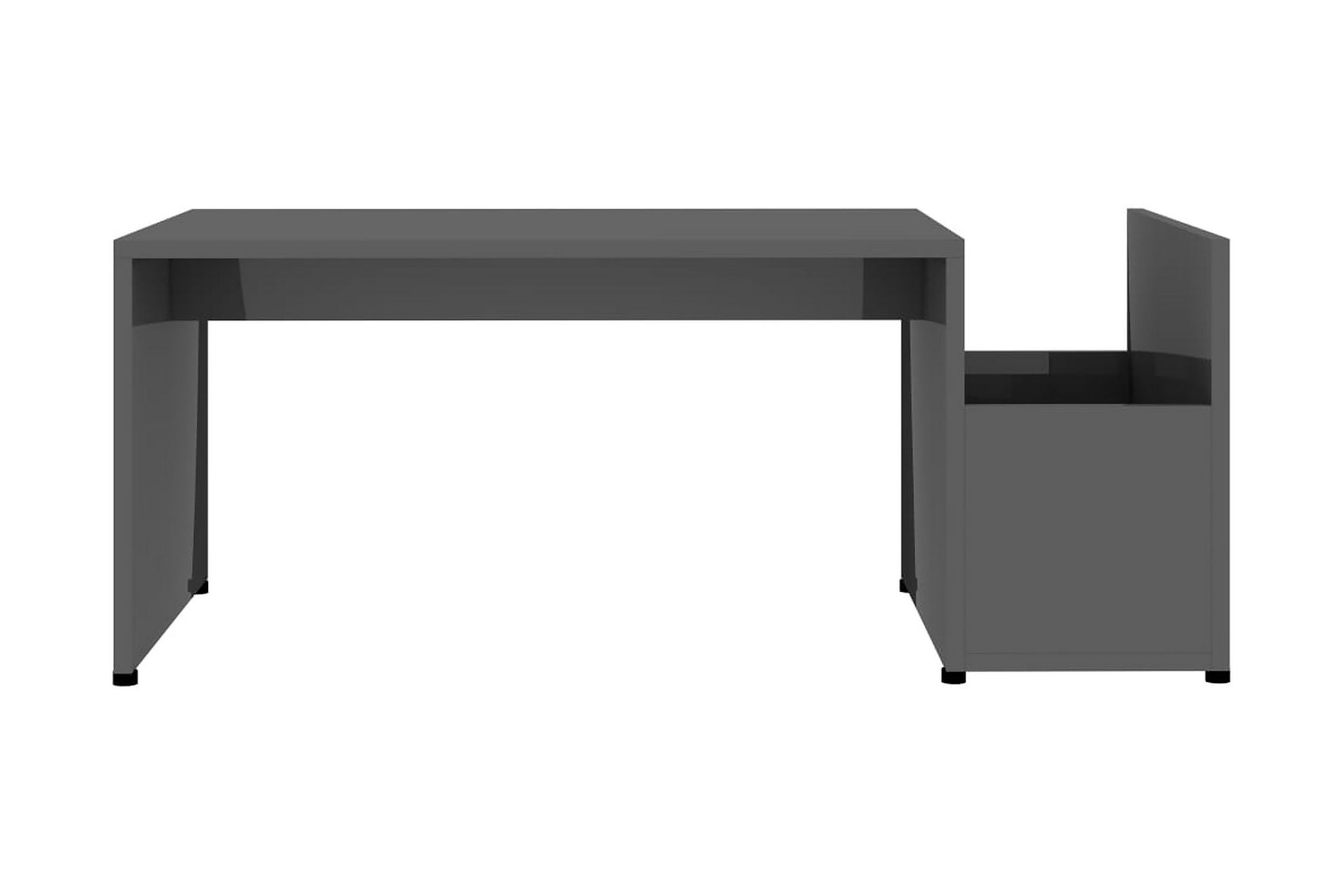 Sofabord 90X45X35 cm Spånplade Grå Höjglans - Møbler - Borde - Sofabord