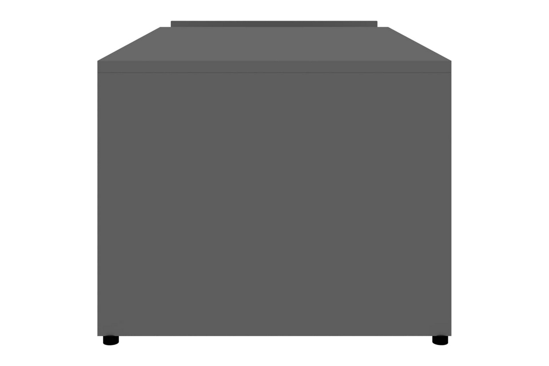 Sofabord 90X45X35 cm Spånplade Grå Höjglans - Møbler - Borde - Sofabord