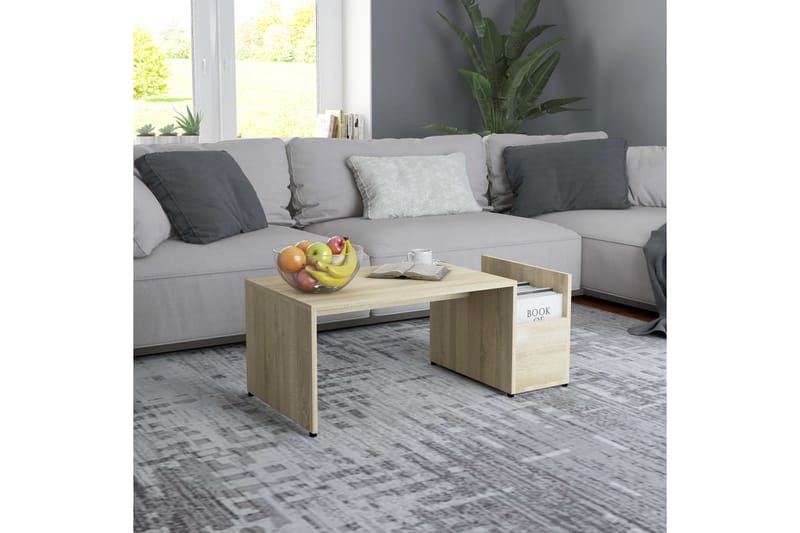 Sofabord 90X45X35 Spånplade Sonoma-Eg - Møbler - Borde - Sofabord