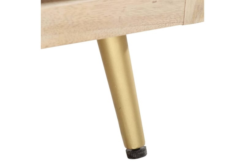 sofabord 90x45x40 cm massivt mangotræ - Brun - Møbler - Borde - Sofabord