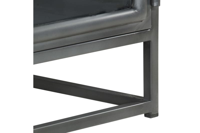 sofabord 90x50x35 cm massivt akacietræ grå - Grå - Møbler - Borde - Sofabord