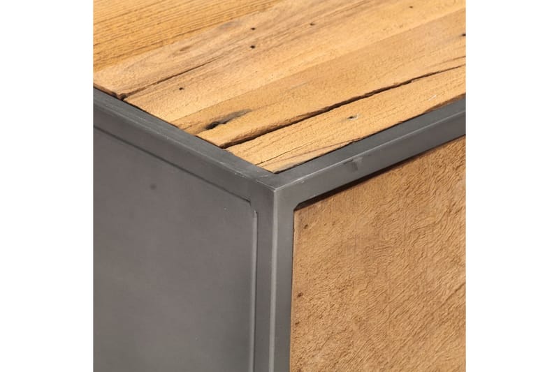sofabord 90x50x35 cm massivt genbrugstræ - Brun - Møbler - Borde - Sofabord