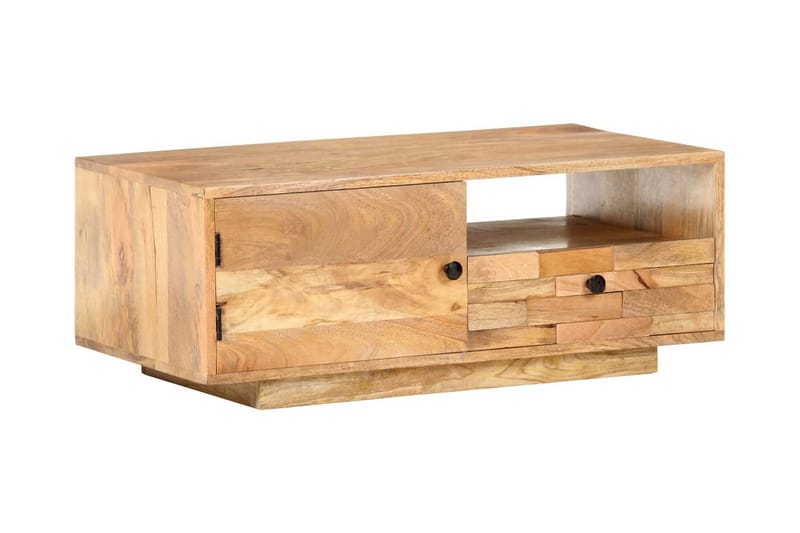 Sofabord 90x50x35 cm massivt mangotræ - Møbler - Borde - Sofabord