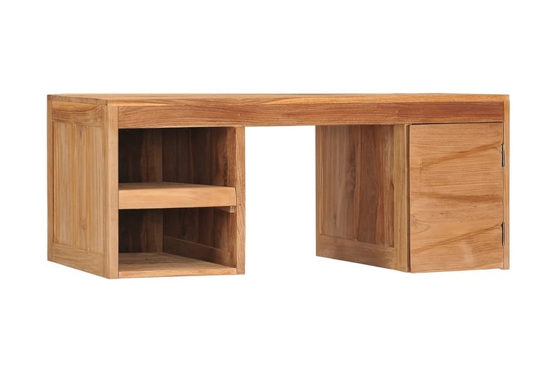 Sofabord 90x50x40 cm Massivt Teaktræ - Møbler - Borde - Sofabord
