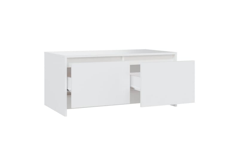 sofabord 90x50x41,5 cm spånplade hvid - Hvid - Sofabord