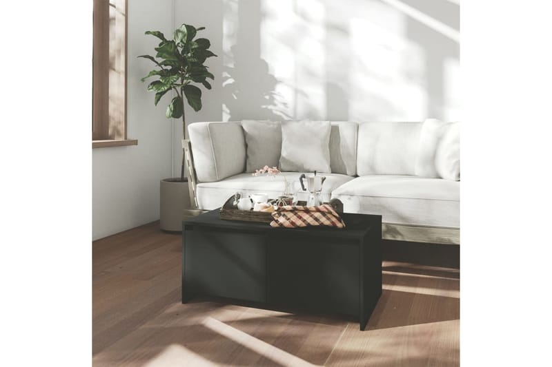sofabord 90x50x41,5 cm spånplade sort - Sort - Sofabord