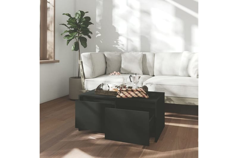 sofabord 90x50x41,5 cm spånplade sort - Sort - Møbler - Borde - Sofabord