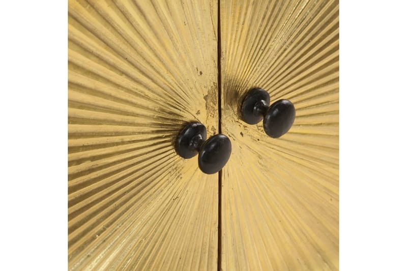 sofabord 90x50x45 cm massivt mangotræ - Sort - Møbler - Borde - Sofabord