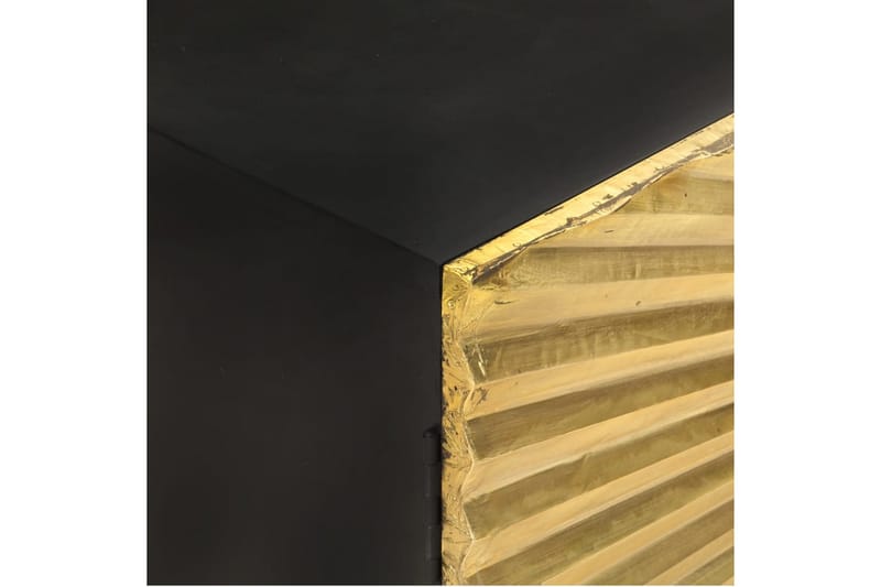 sofabord 90x50x45 cm massivt mangotræ - Sort - Møbler - Borde - Sofabord