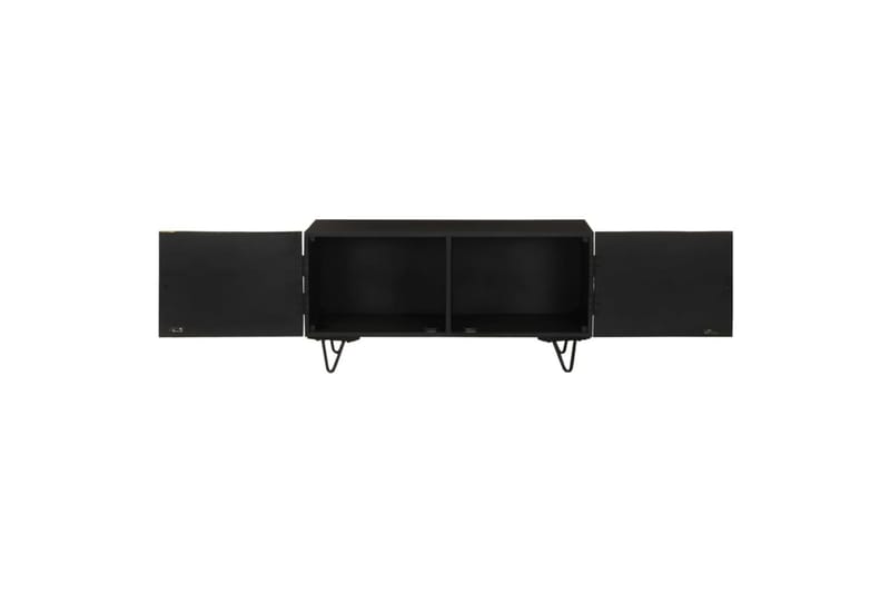 sofabord 90x50x45 cm massivt mangotræ - Sort - Møbler - Borde - Sofabord