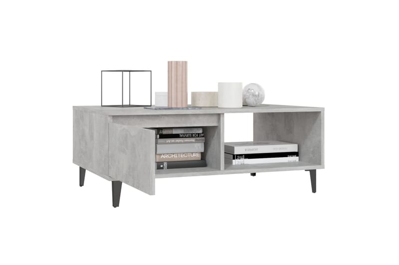 sofabord 90x60x35 cm spånplade betongrå - Grå - Møbler - Borde - Sofabord