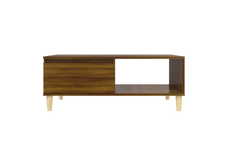 sofabord 90x60x35 cm spånplade brun egetræsfarve - Brun - Sofabord