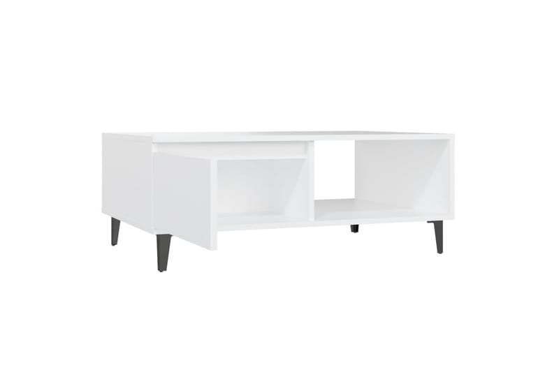 sofabord 90x60x35 cm spånplade hvid - Hvid - Møbler - Borde - Sofabord