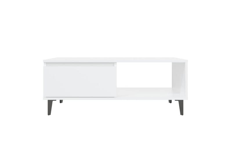 sofabord 90x60x35 cm spånplade hvid - Hvid - Møbler - Borde - Sofabord