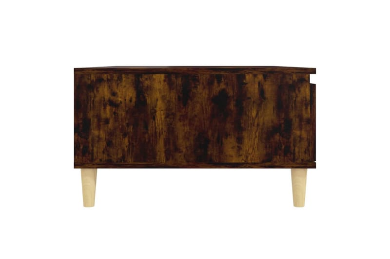 sofabord 90x60x35 cm spånplade røget egetræsfarve - Brun - Sofabord