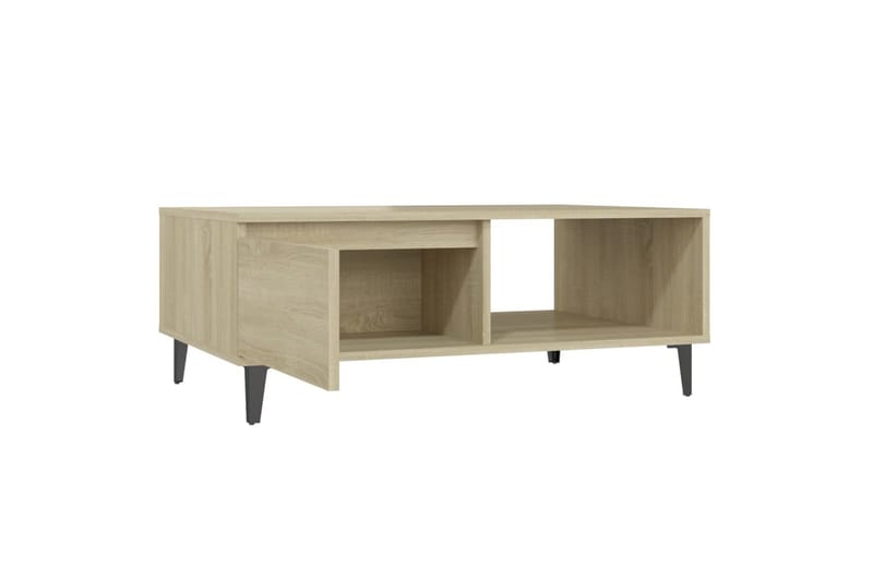 sofabord 90x60x35 cm spånplade sonoma-eg - Brun - Møbler - Borde - Sofabord